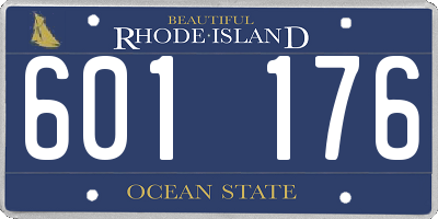 RI license plate 601176