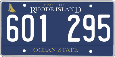 RI license plate 601295