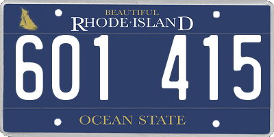 RI license plate 601415