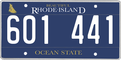 RI license plate 601441