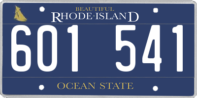 RI license plate 601541