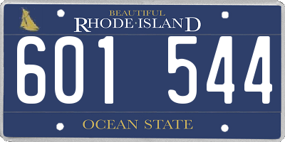 RI license plate 601544