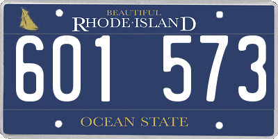 RI license plate 601573