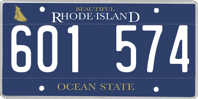 RI license plate 601574