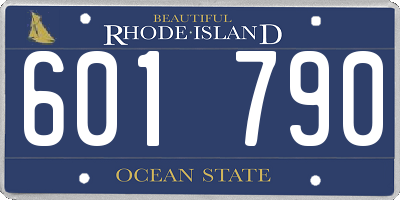 RI license plate 601790