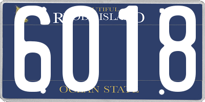 RI license plate 6018