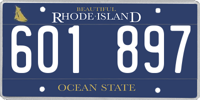 RI license plate 601897