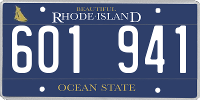 RI license plate 601941