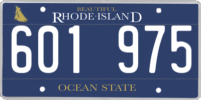 RI license plate 601975