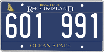 RI license plate 601991