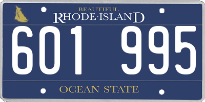 RI license plate 601995