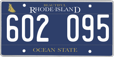 RI license plate 602095