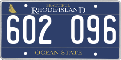 RI license plate 602096
