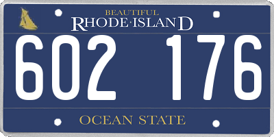 RI license plate 602176