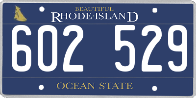RI license plate 602529