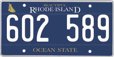RI license plate 602589