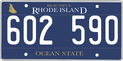 RI license plate 602590