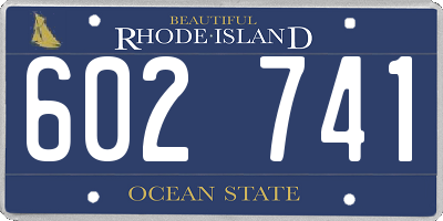 RI license plate 602741