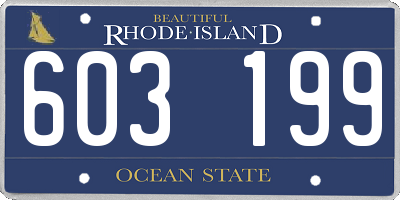 RI license plate 603199
