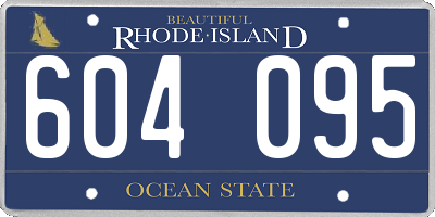 RI license plate 604095