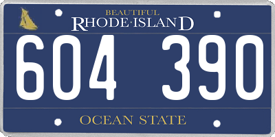 RI license plate 604390