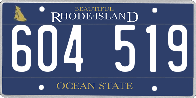 RI license plate 604519