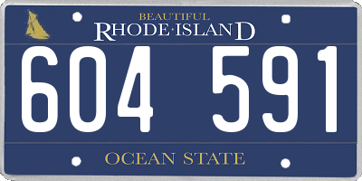 RI license plate 604591