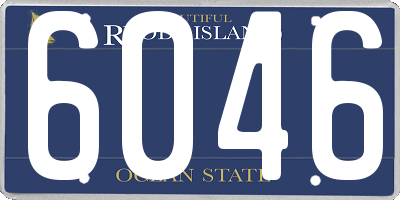 RI license plate 6046