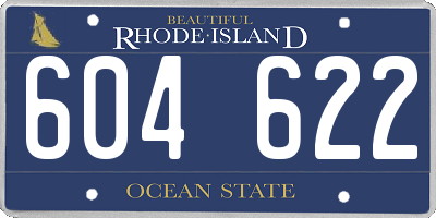 RI license plate 604622