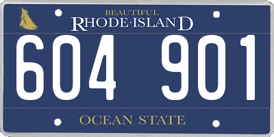 RI license plate 604901