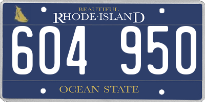 RI license plate 604950