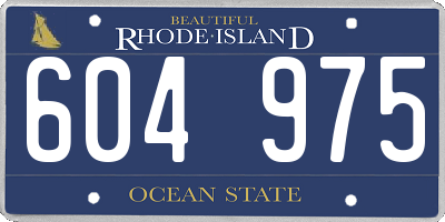 RI license plate 604975
