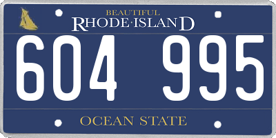 RI license plate 604995