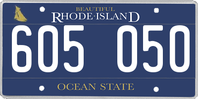 RI license plate 605050