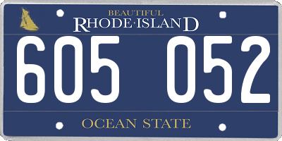 RI license plate 605052