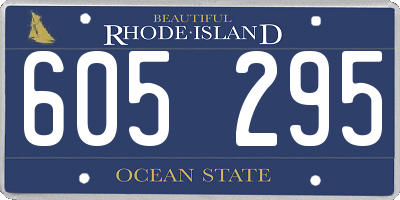 RI license plate 605295