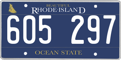 RI license plate 605297