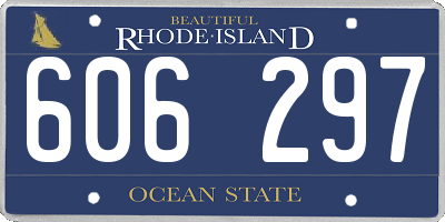RI license plate 606297