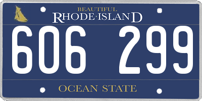 RI license plate 606299