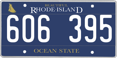 RI license plate 606395