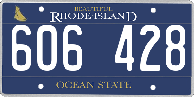 RI license plate 606428