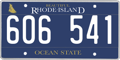 RI license plate 606541