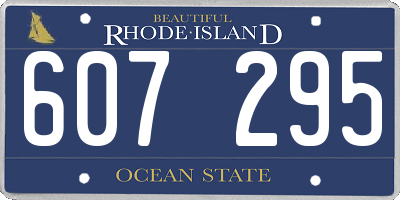 RI license plate 607295