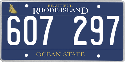 RI license plate 607297
