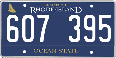 RI license plate 607395