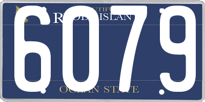 RI license plate 6079