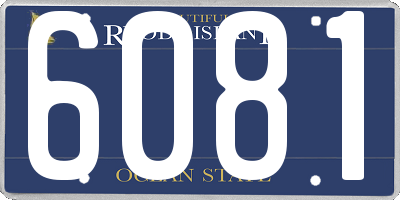 RI license plate 6081