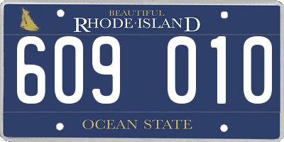 RI license plate 609010