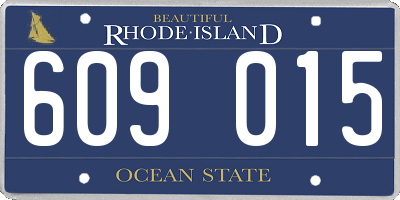 RI license plate 609015
