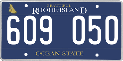 RI license plate 609050